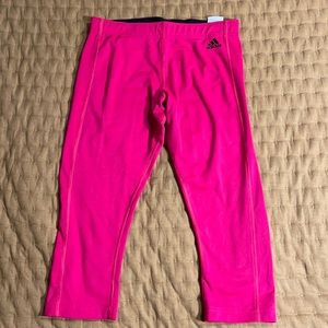 Pink Adidas Crop Leggings
